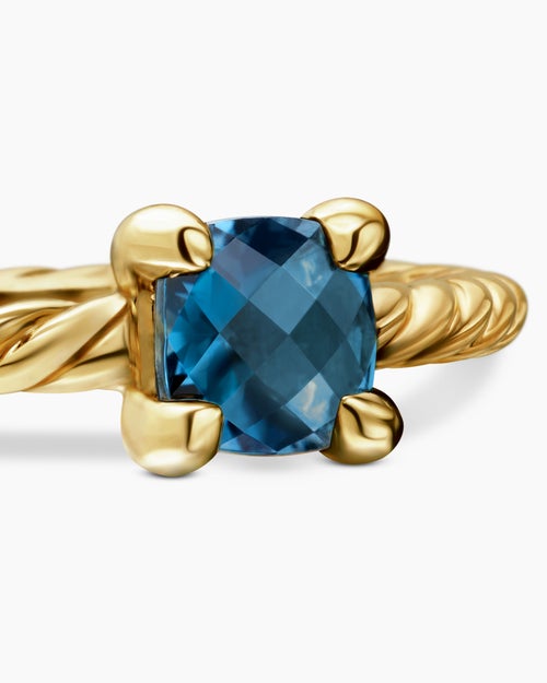Chatelaine Teen Ring in 18K Yellow Gold, 4mm