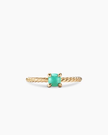 Chatelaine® Kids Ring in 18K Yellow Gold with Chrysoprase