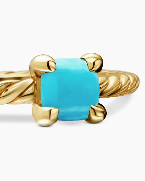 Chatelaine Teen Ring in 18K Yellow Gold, 4mm