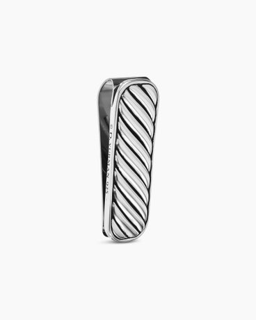 Cable Money Clip in Sterling Silver, 51mm