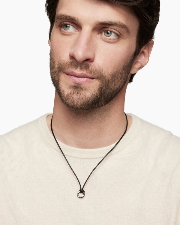 Circle Amulet Necklace, 1.7mm