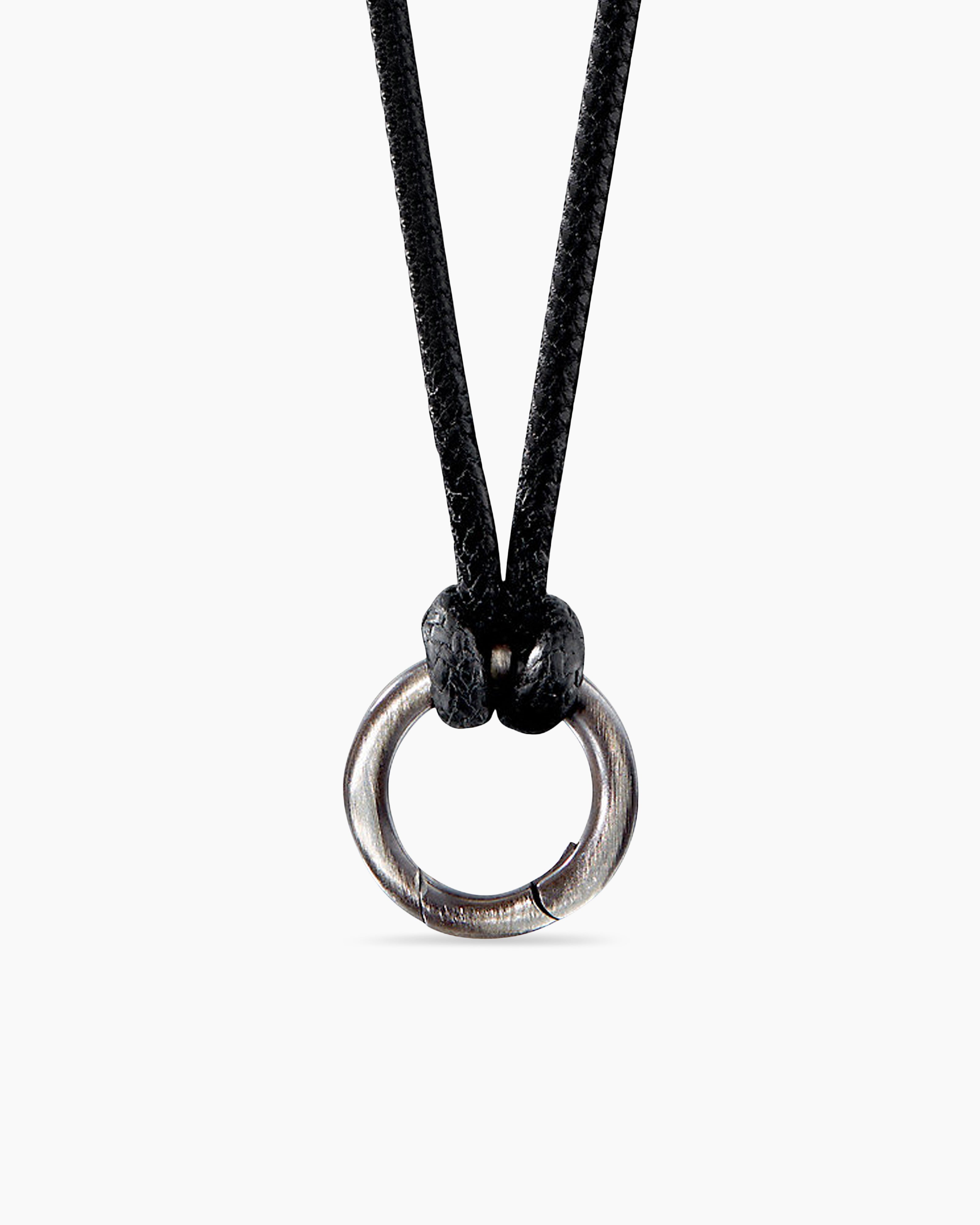 David Yurman Circle Amulet Necklace Holder on Cord