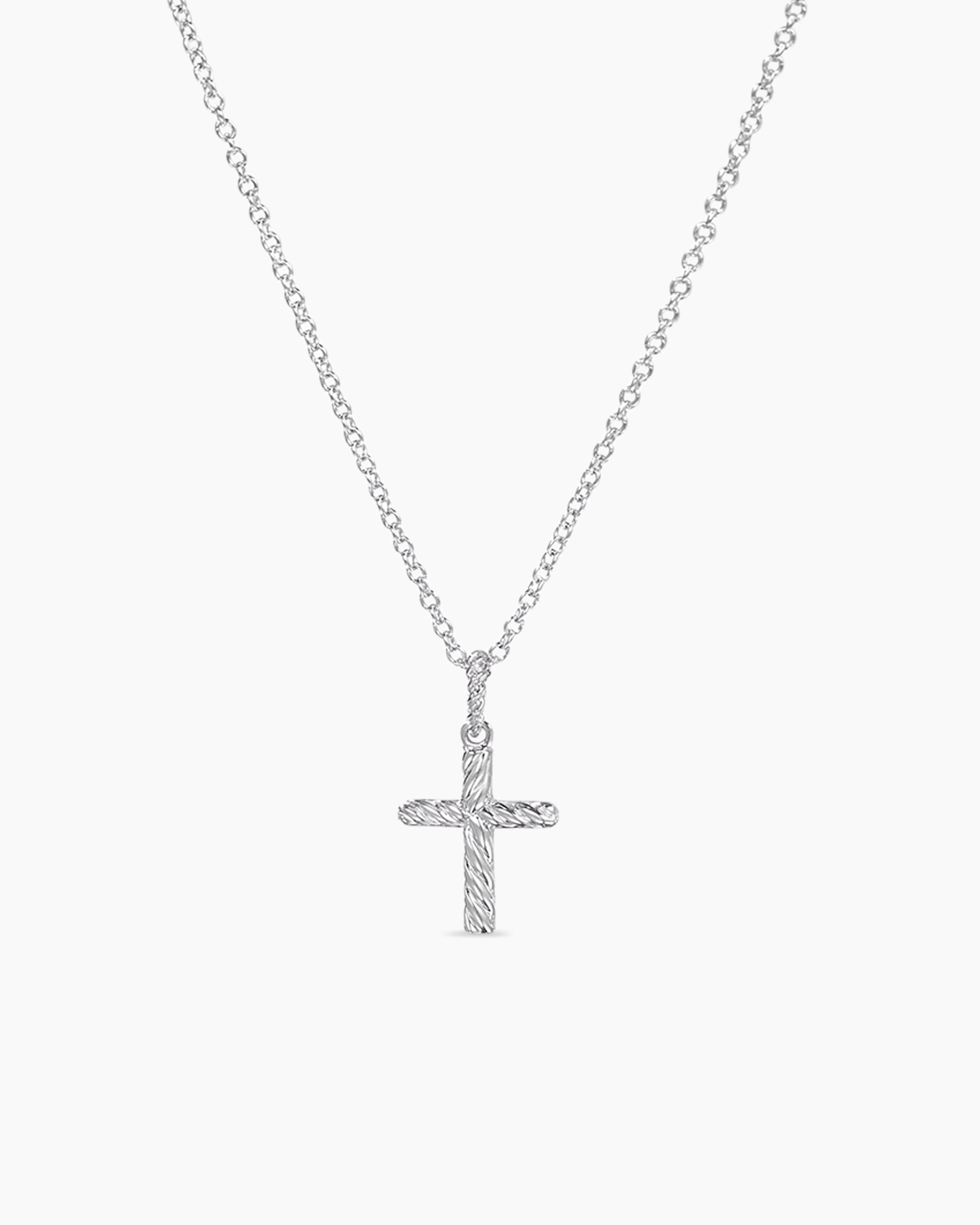 Small Flat Gold Christian Cross Pendant Necklace for Men | Classy Men  Collection