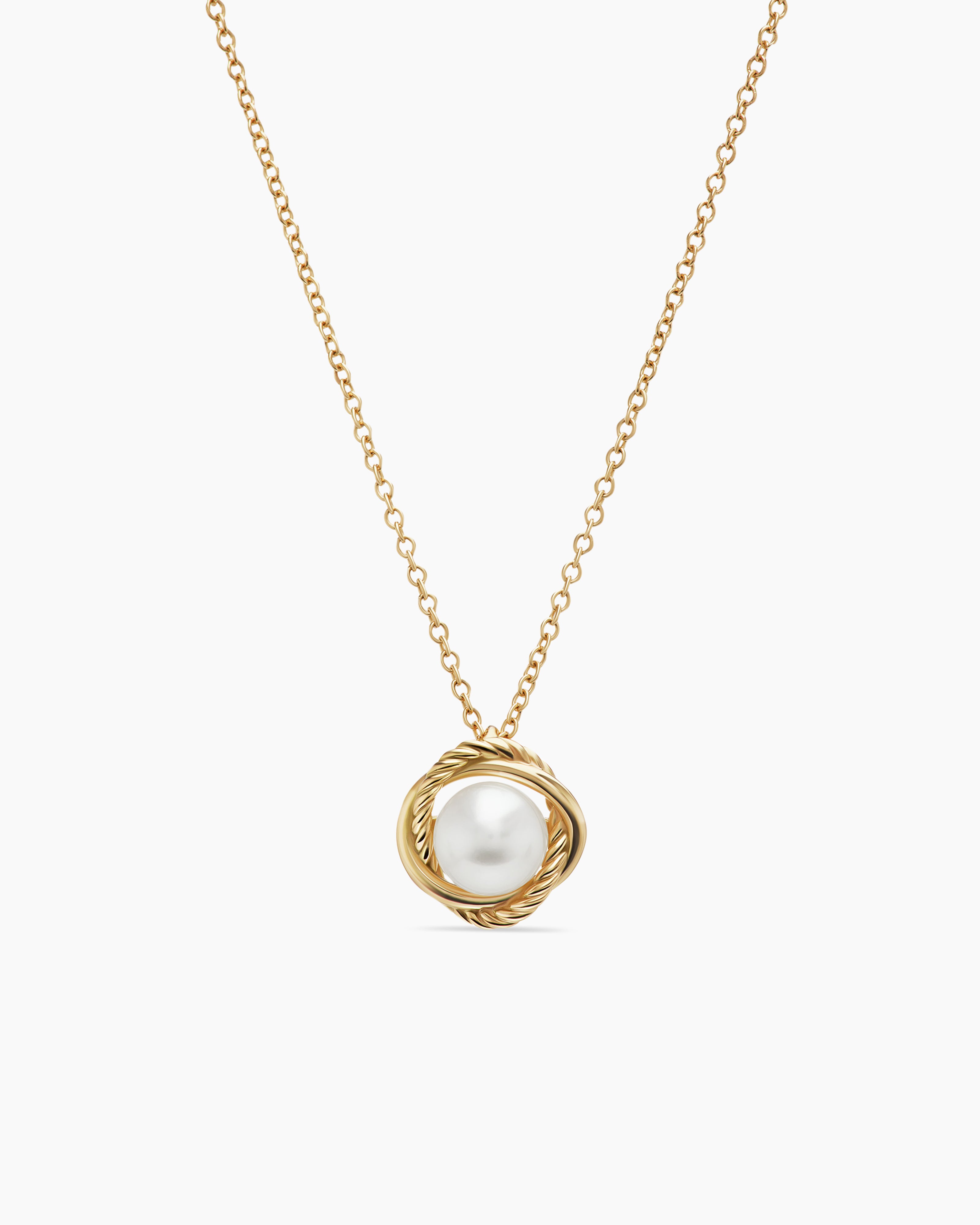 2 Layer Necklace with Pearl, Women's, Size: One size, Gold