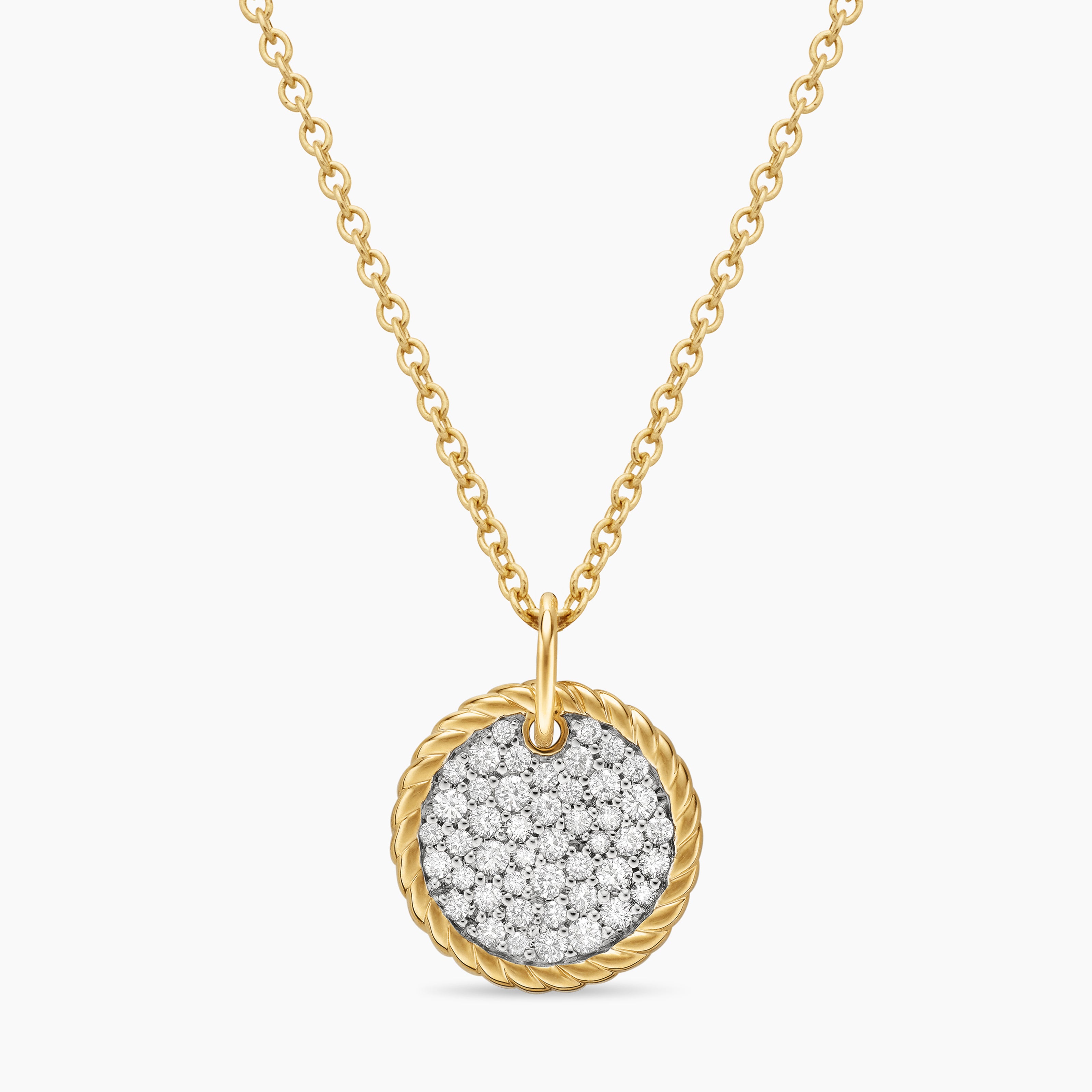 Numbering ♥ Pave Sculpted Wave Cylinder Necklace Pave Safety Pin Necklace by Caitlyn Minimalist • Dainty