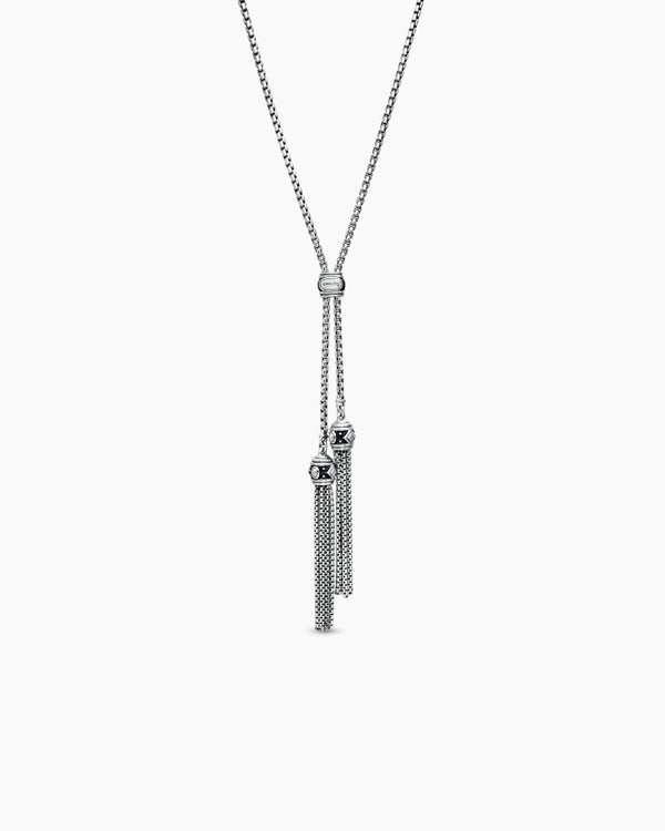 Renaissance® Tassel Necklace in Sterling Silver with Diamonds