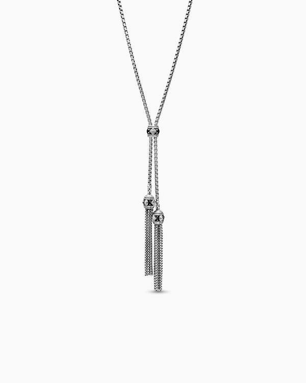 Renaissance® Tassel Necklace in Sterling Silver with Diamonds