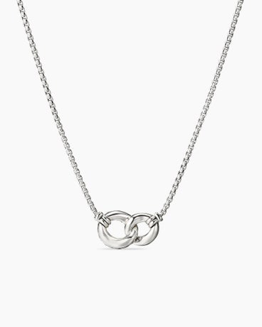 Belmont® Curb Link Necklace in Sterling Silver with 18K Yellow Gold, 20mm
