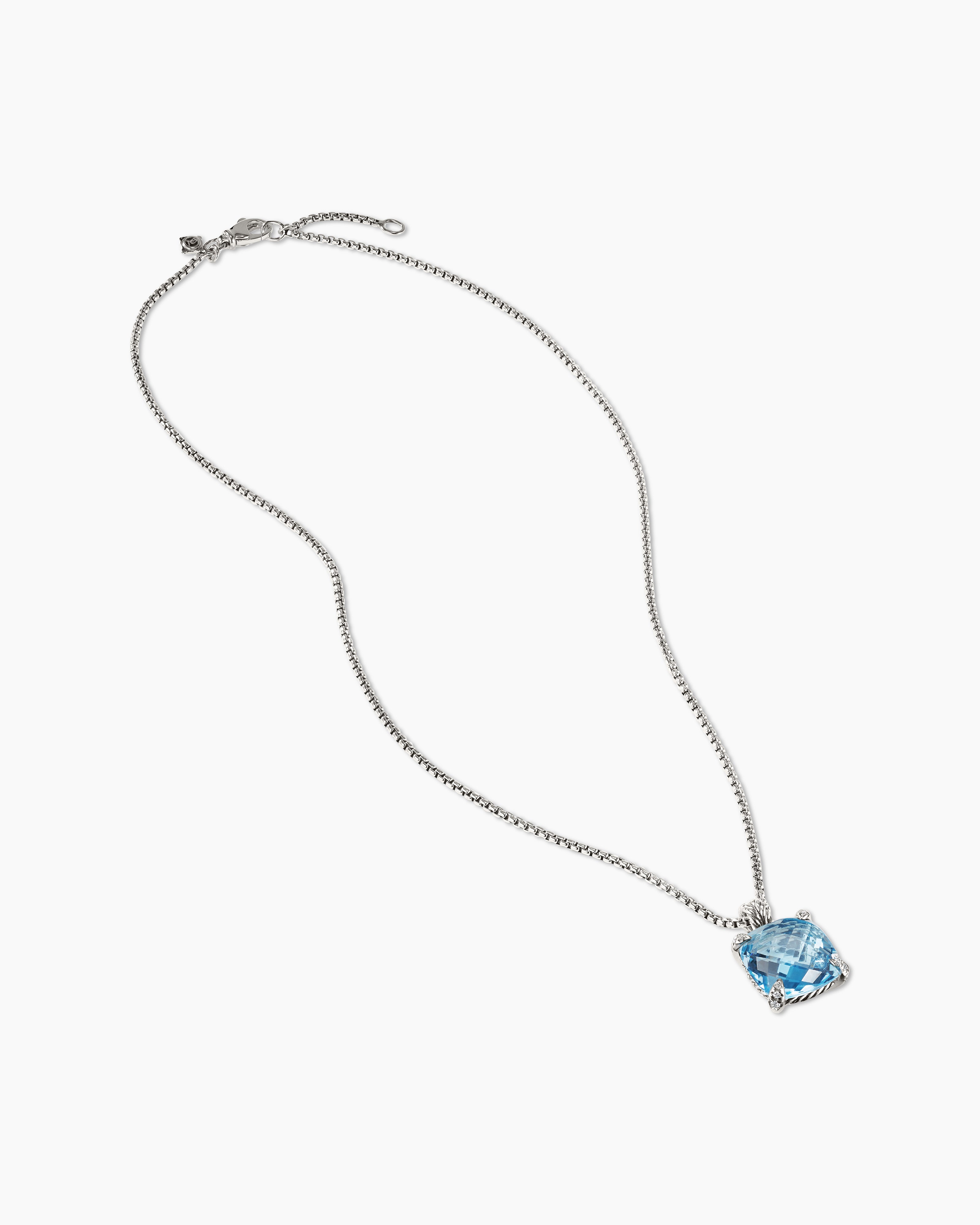 David Yurman Petite Châtelaine 18-karat Gold, Turquoise And Diamond Necklace  in Natural | Lyst UK