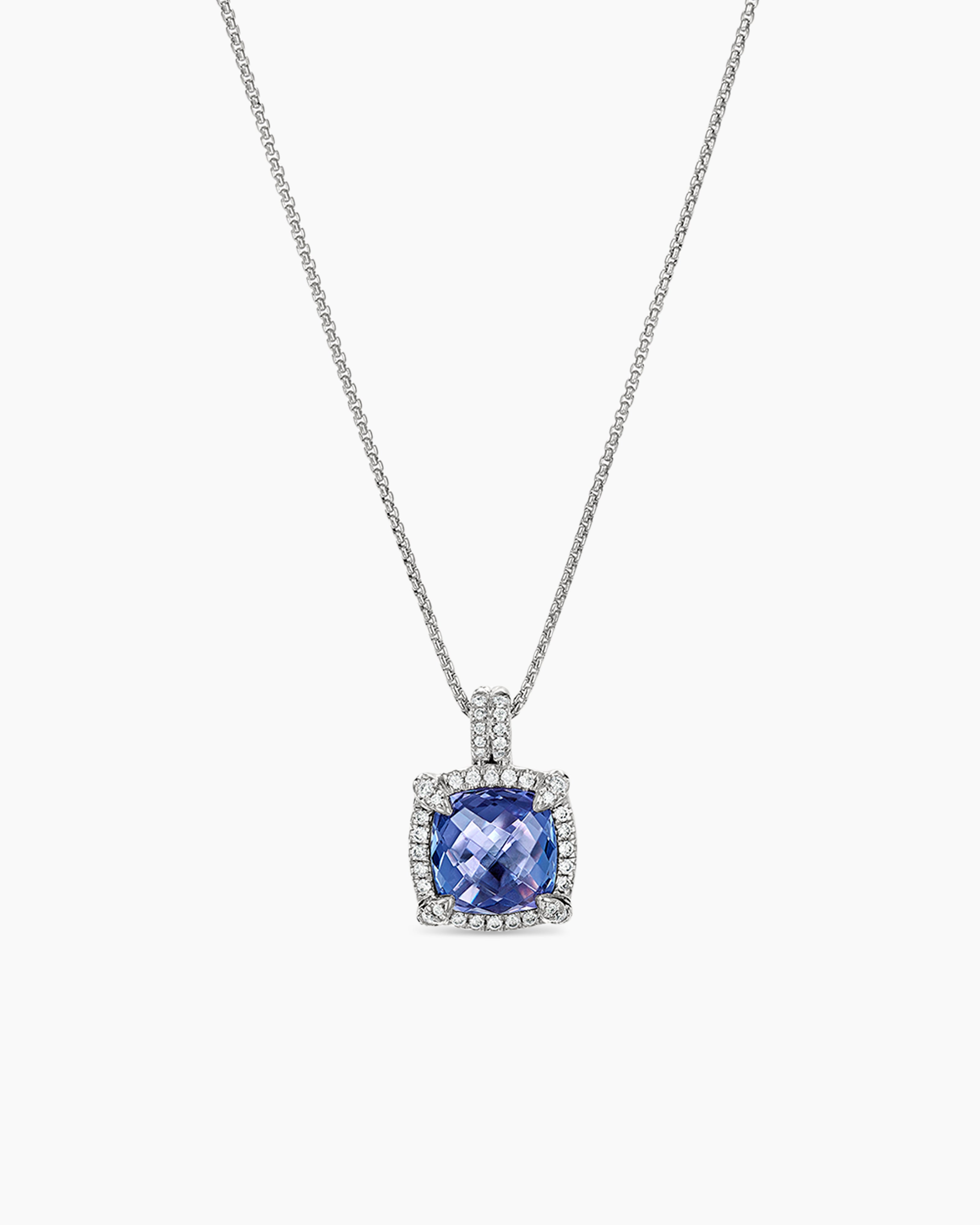 David Yurman Châtelaine Pavé Bezel Pendant Necklace with Black Onyx and  Diamonds | Bloomingdale's