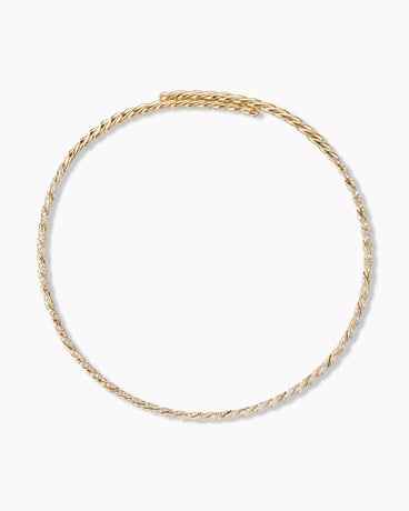 Pavéflex Necklace in 18K Yellow Gold with Diamonds, 3.7mm