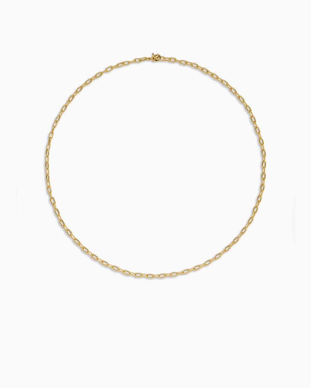 Womens DY Madison Chain Necklace in 18ct Yellow Gold, 3mm