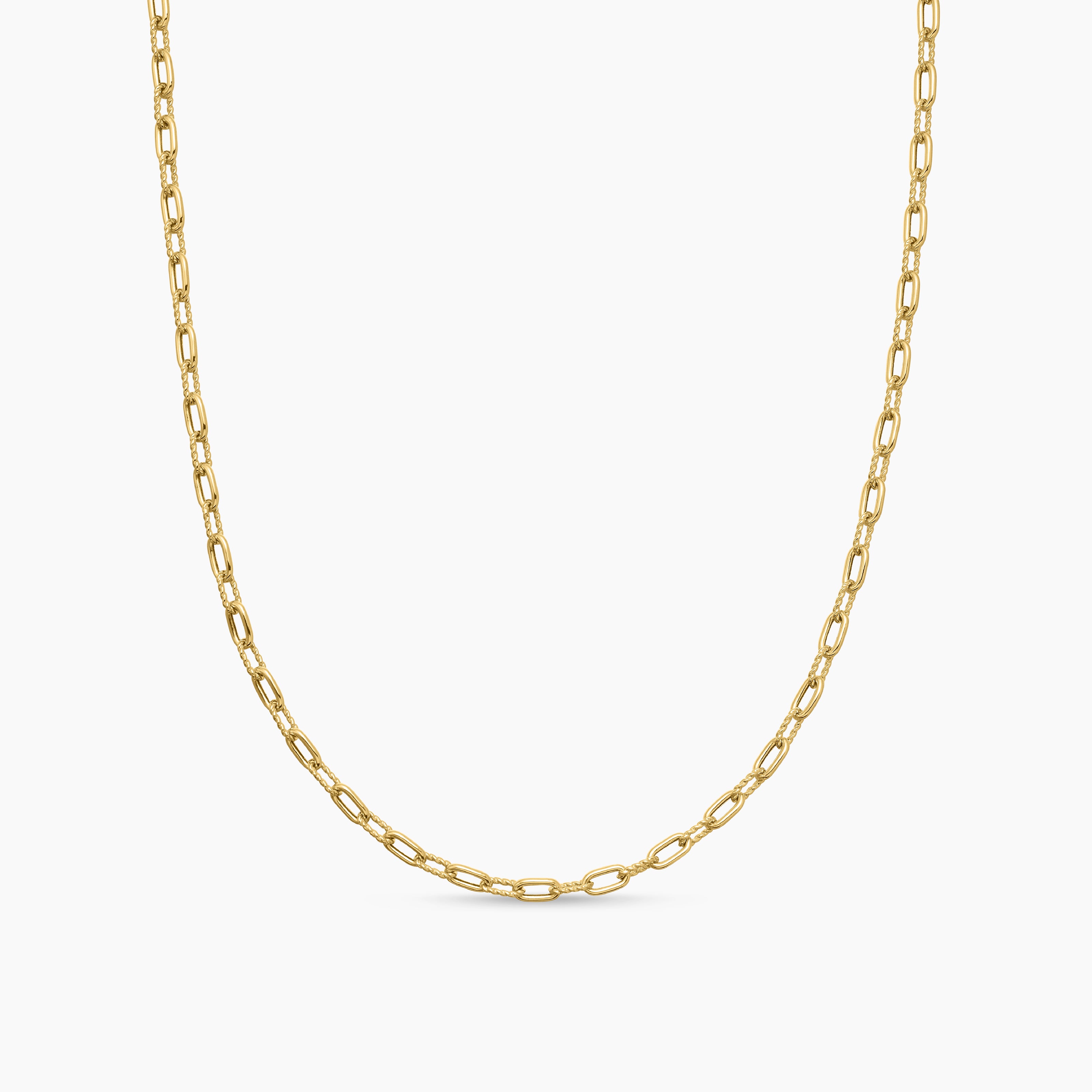 Womens DY Madison Chain Necklace in 18K Yellow Gold, 3mm