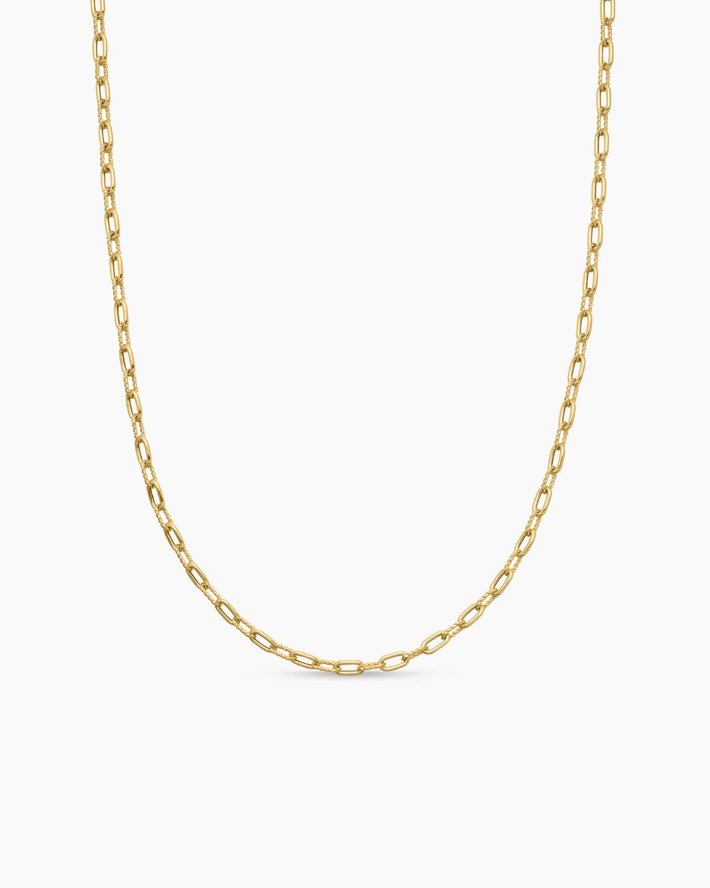 Womens DY Madison Chain Necklace in 18ct Yellow Gold, 3mm