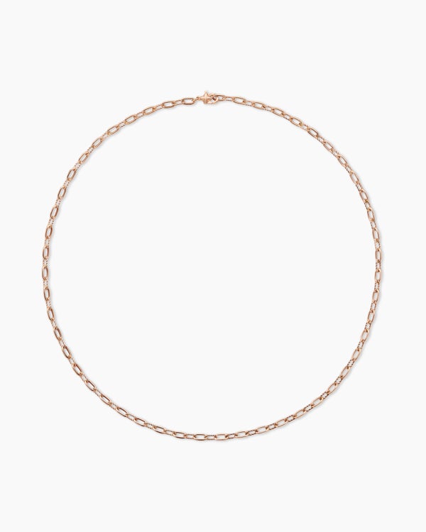 DY Madison Chain Necklace in 18K Rose Gold, 3mm