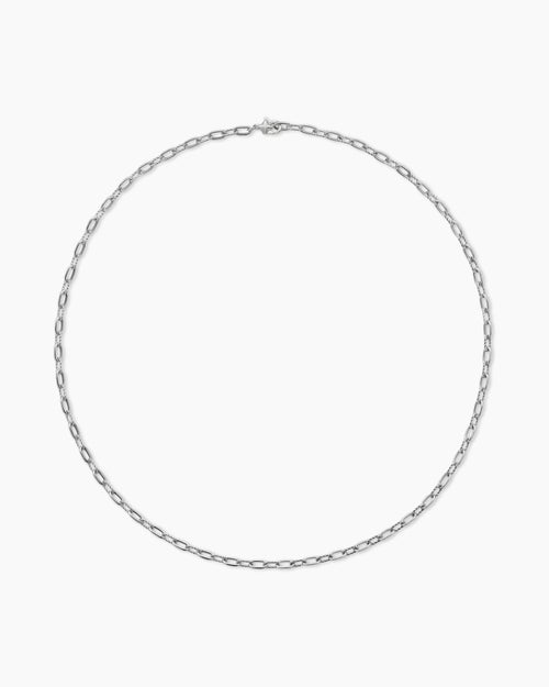 Womens DY Madison Chain Necklace in Sterling Silver, 3mm