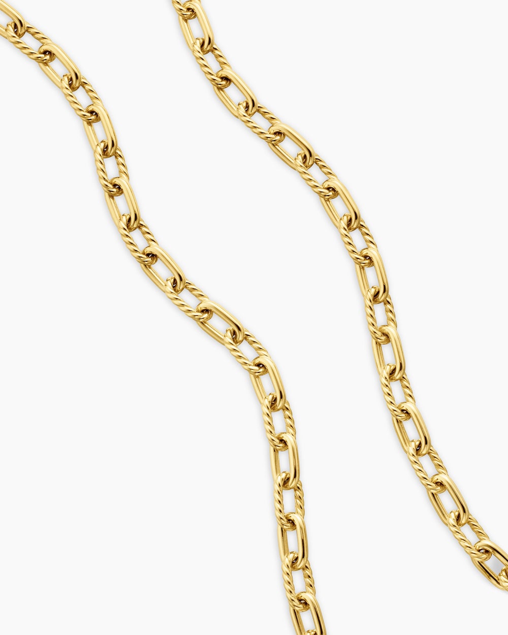 Womens DY Madison Chain Necklace in 18K Yellow Gold, 6mm