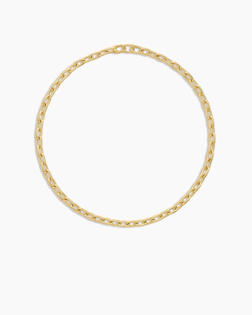 Womens DY Madison Chain Necklace in 18ct Yellow Gold, 6mm
