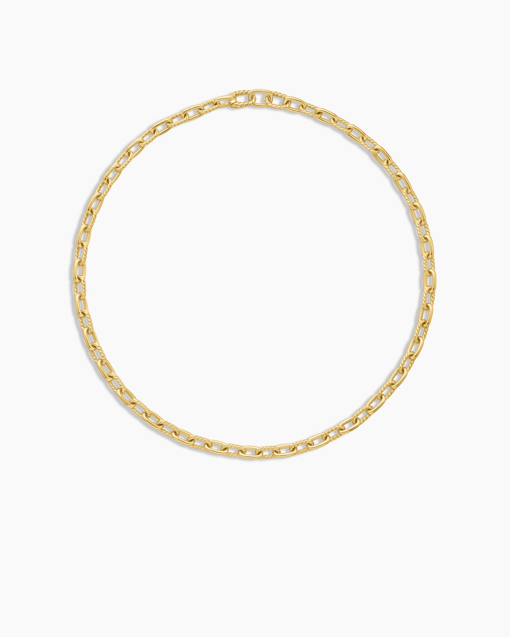 Womens DY Madison Chain Necklace in 18K Yellow Gold, 6mm