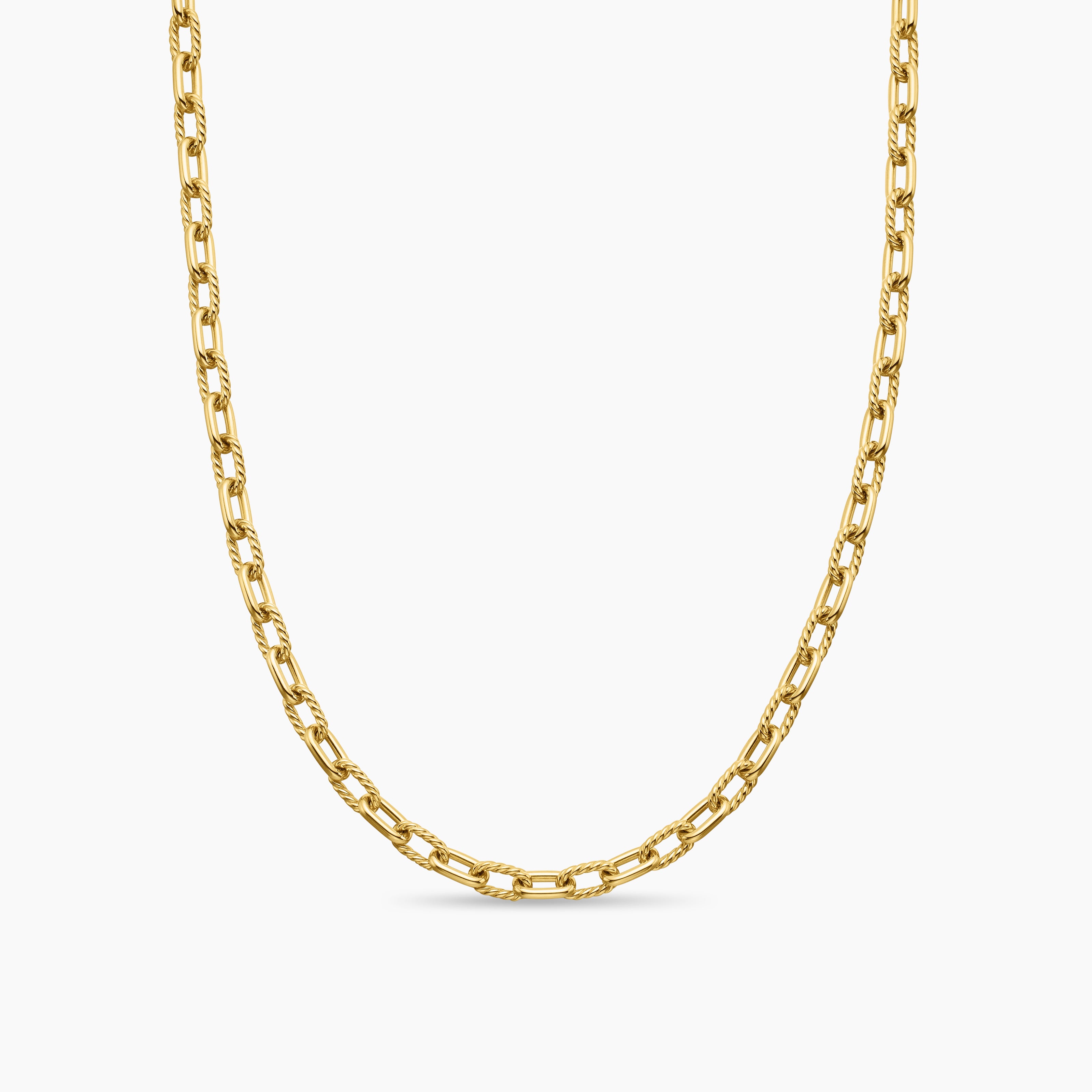 Womens DY Madison Chain Necklace in 18K Yellow Gold, 6mm