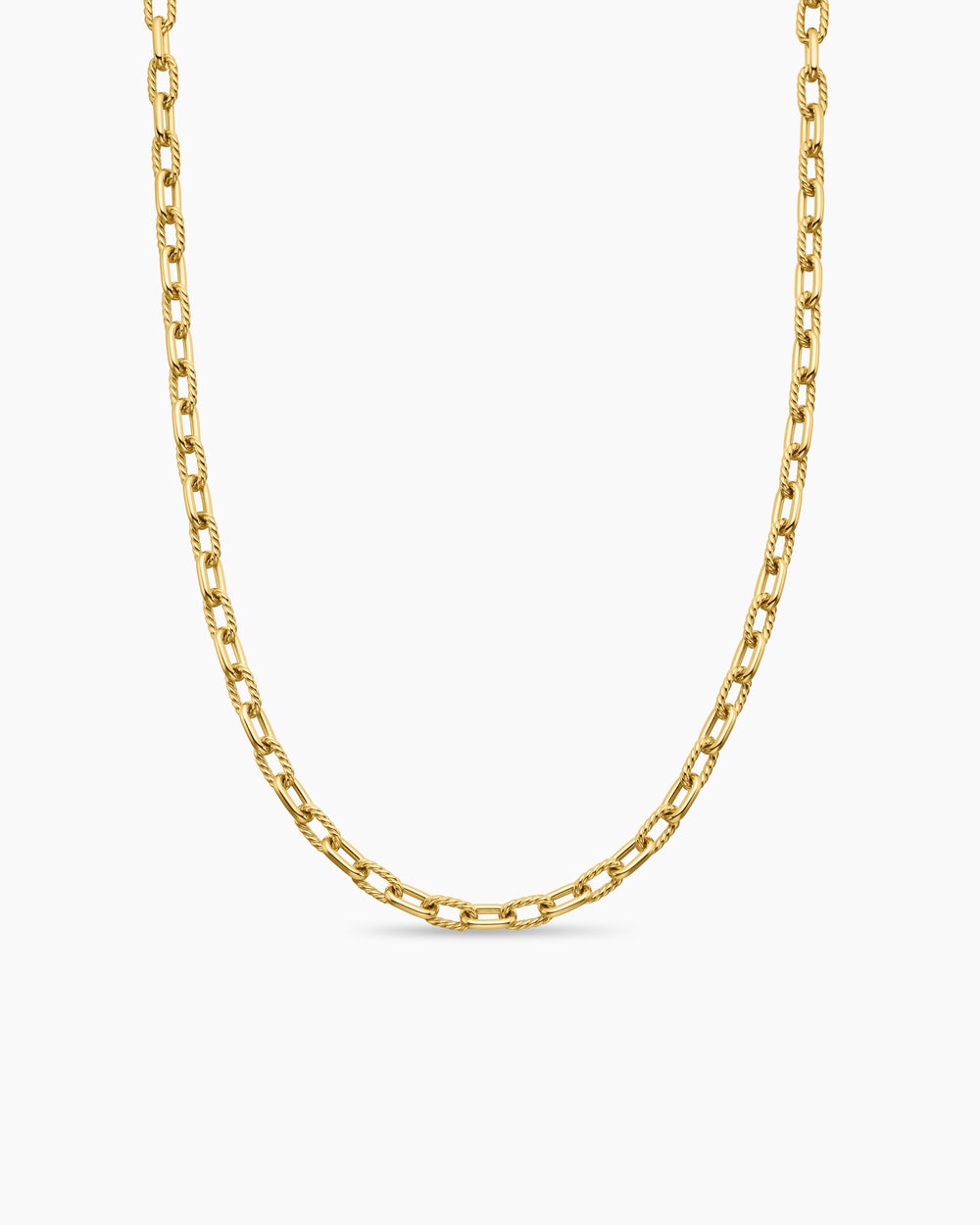Womens DY Madison Chain Necklace in 18K Yellow Gold, 6mm