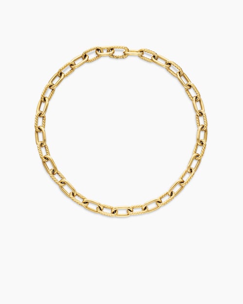 Womens DY Madison® Chain Necklace in 18ct Yellow Gold, 11mm