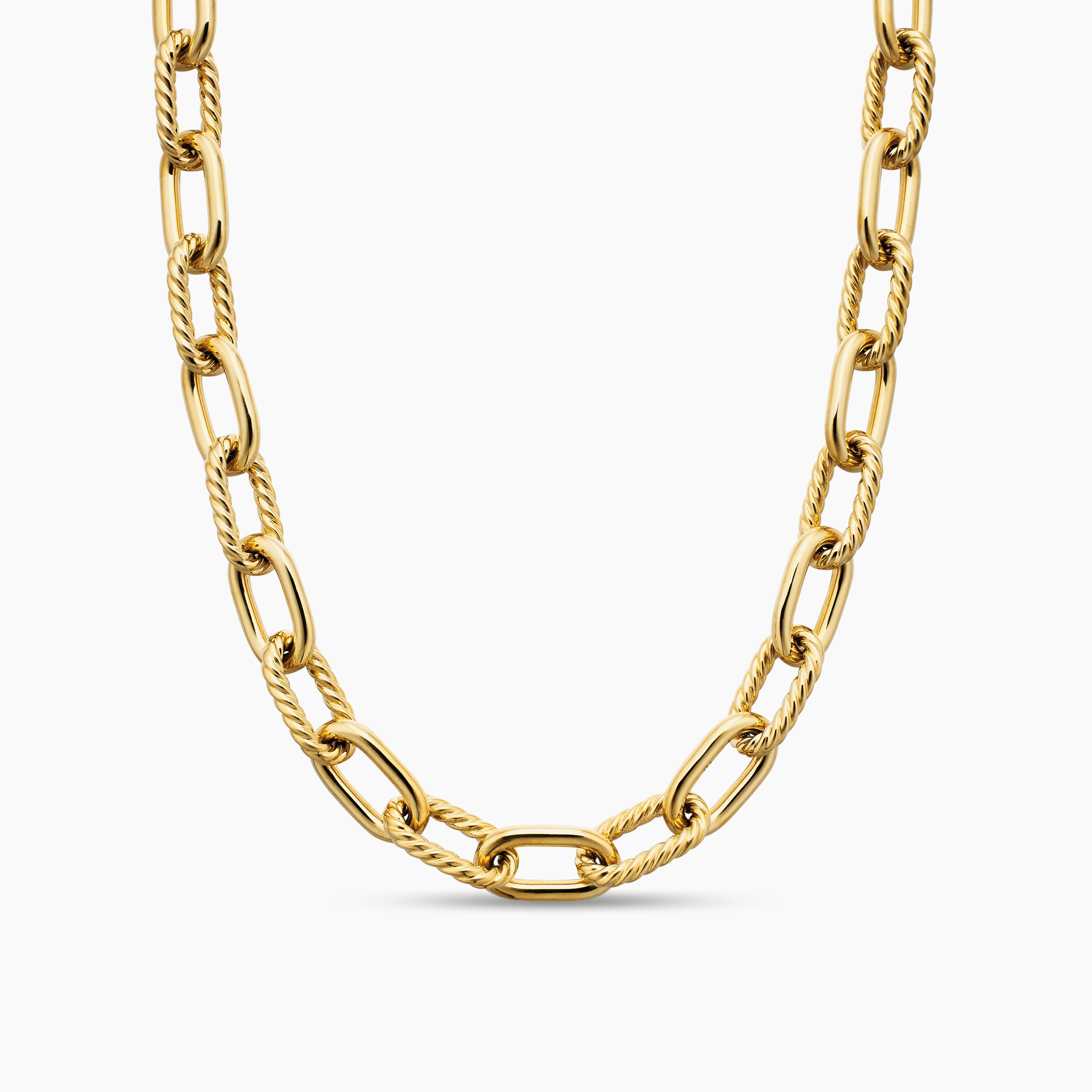 Womens DY Madison&reg; Chain Necklace in 18K Yellow Gold, 11mm