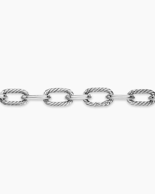 Womens DY Madison® Chain Necklace in Sterling Silver with 18K Yellow Gold, 11mm