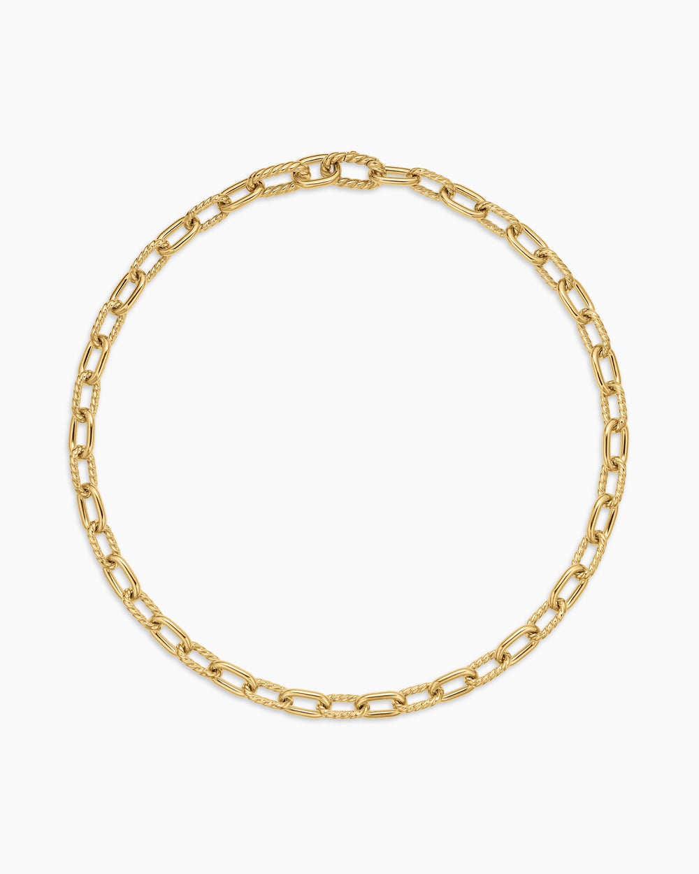 Womens DY Madison Chain Necklace in 18K Yellow Gold, 8.5mm