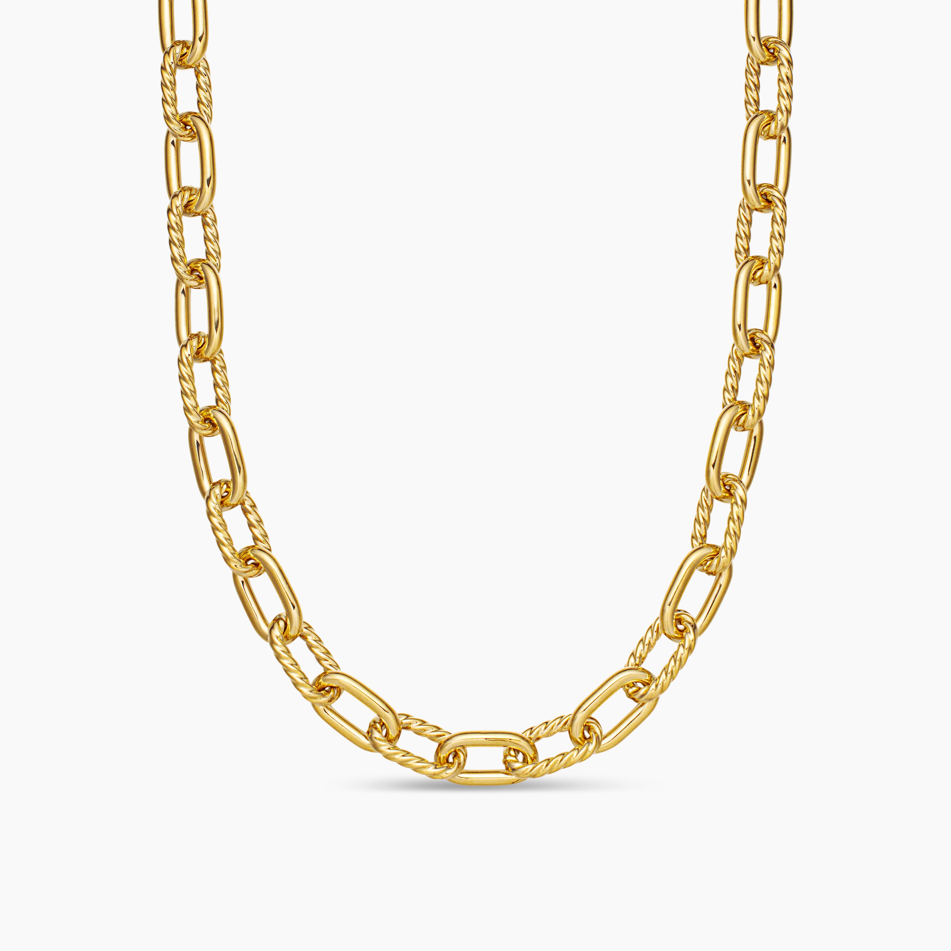 Womens DY Madison Chain Necklace in 18K Yellow Gold, 8.5mm