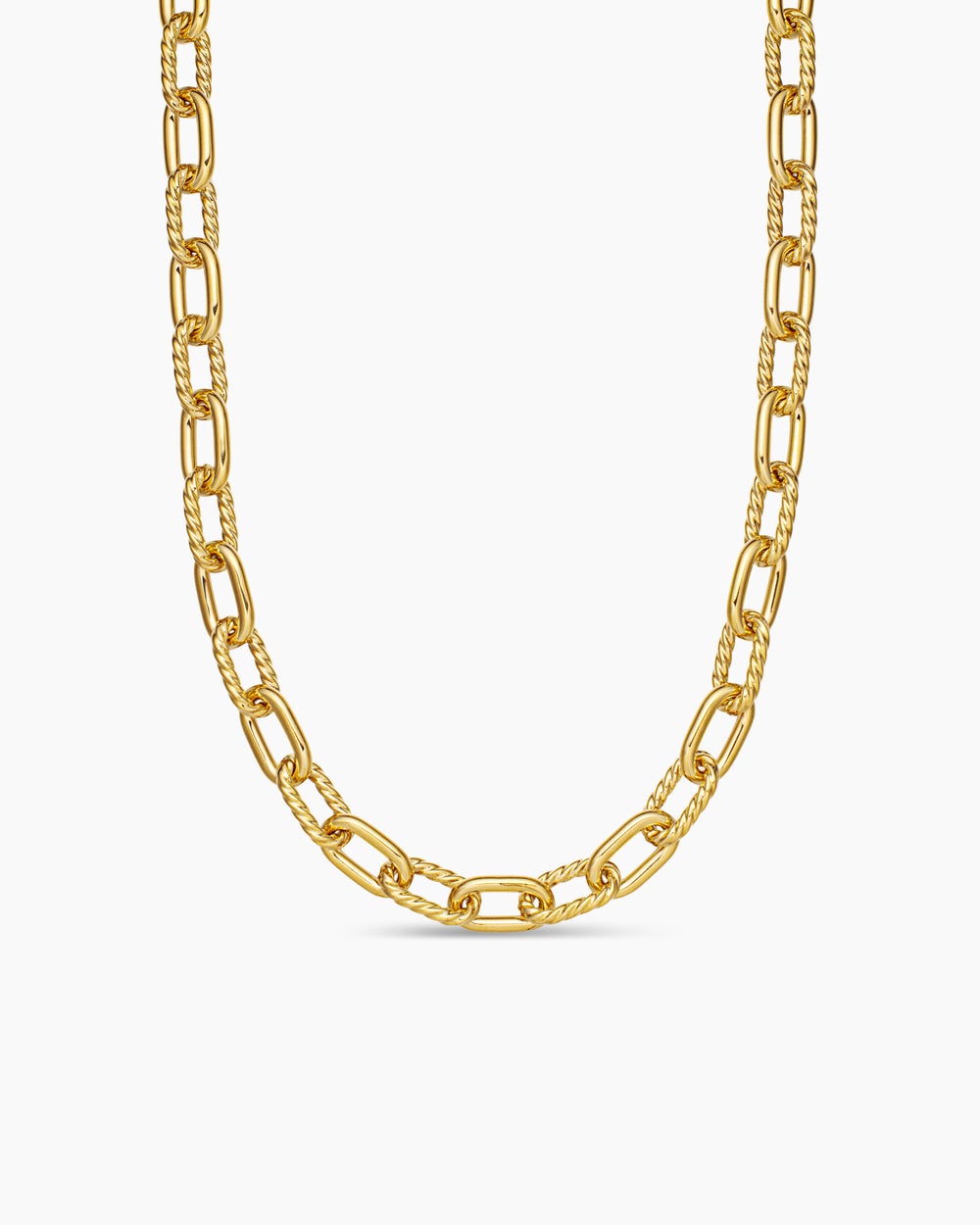 Womens DY Madison Chain Necklace in 18K Yellow Gold, 8.5mm