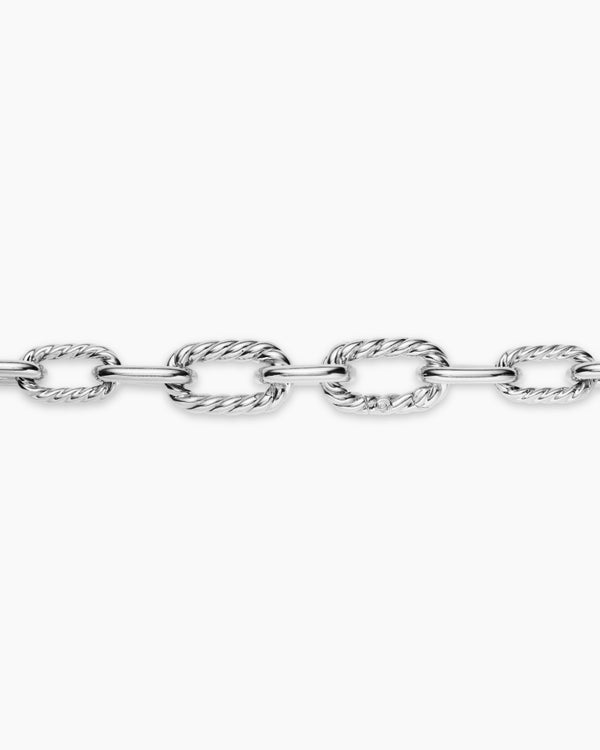 DY Madison® Chain Necklace in Sterling Silver with 18K Yellow Gold, 8.5mm
