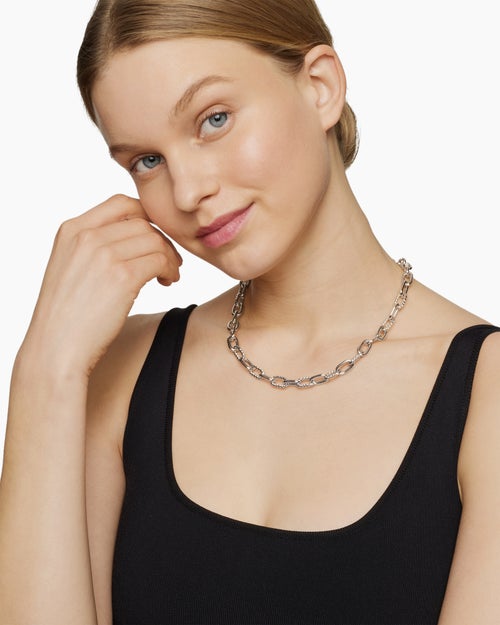 Womens DY Madison® Chain Necklace in Sterling Silver, 8.5mm
