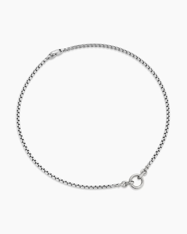 Smooth Amulet Vehicle Box Chain Necklace in Sterling Silver, 3.6mm