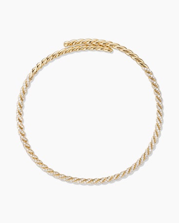 Pavéflex Necklace in 18K Yellow Gold with Diamonds, 5mm