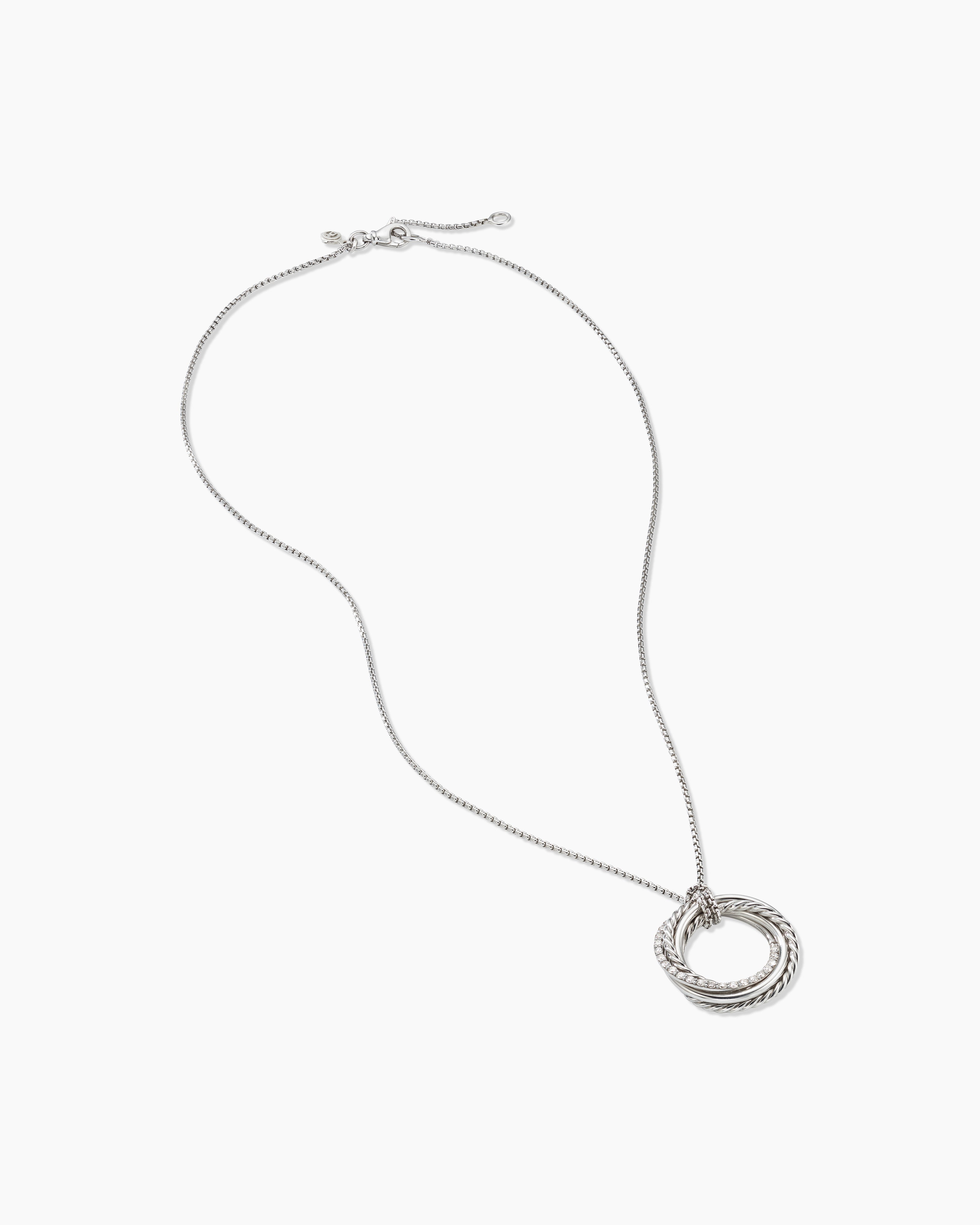 Sterling Silver Circle Of Life Pendant Necklace 0.40 ct.tw. (H-I,I1-I2) -  DiamondStuds.com