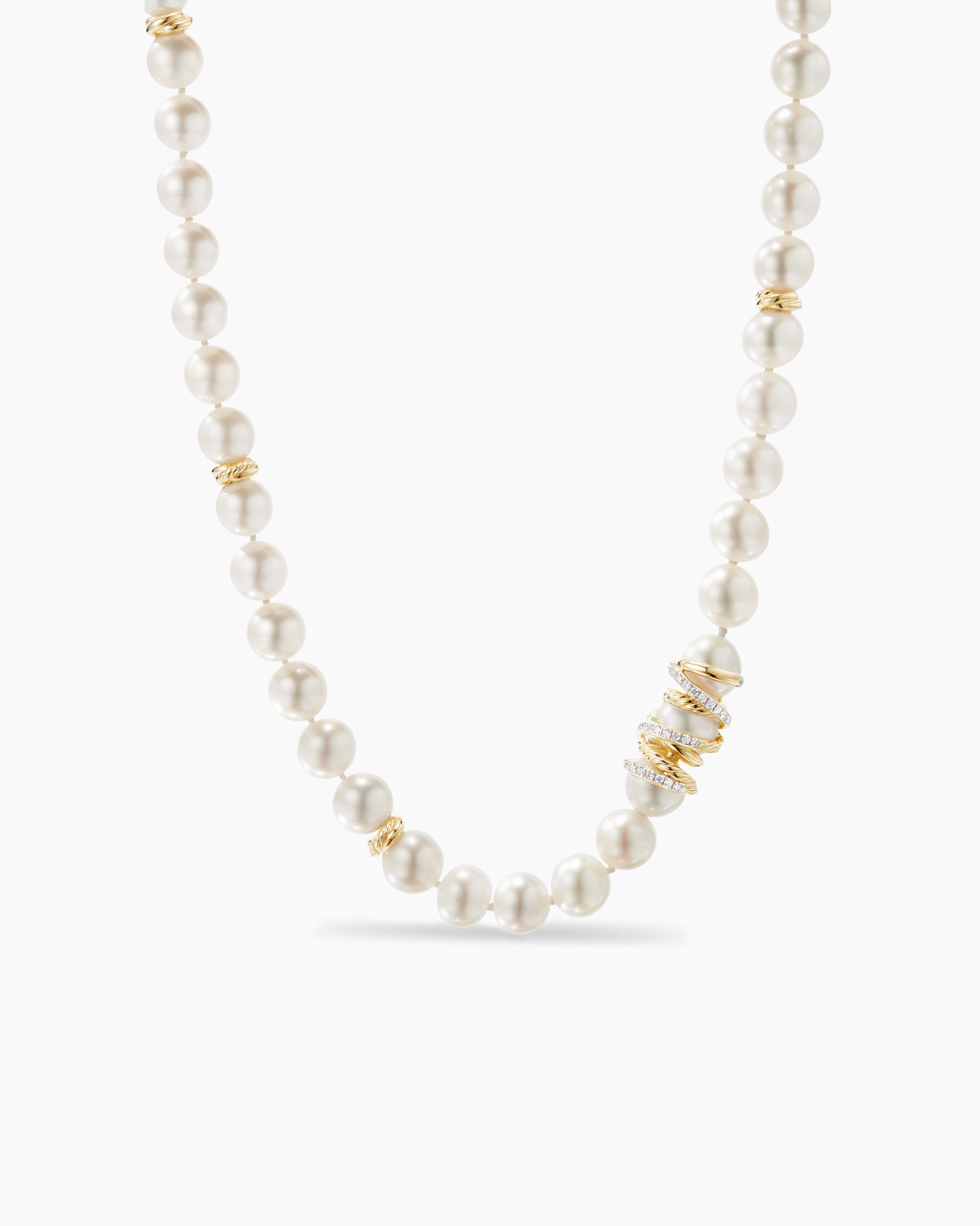 Geometric Pearl Diamond Necklace | Mangatrai Pearls & Jewellers