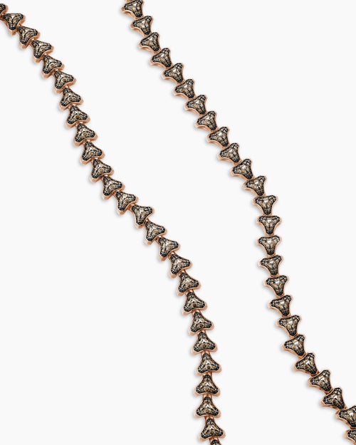 Mens Armory Necklace in 18K Rose Gold, 9.5mm