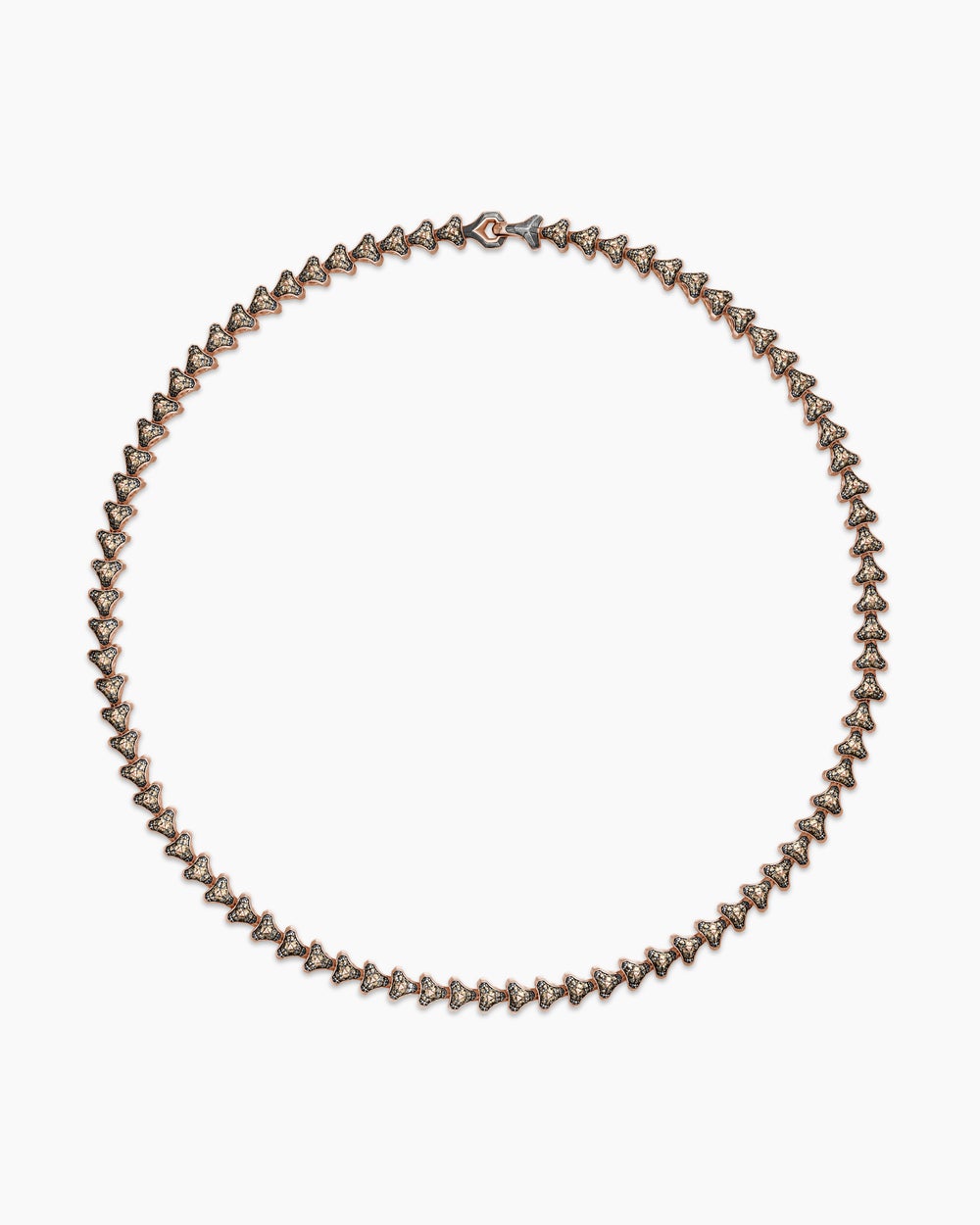 Mens Armory Necklace in 18K Rose Gold, 9.5mm