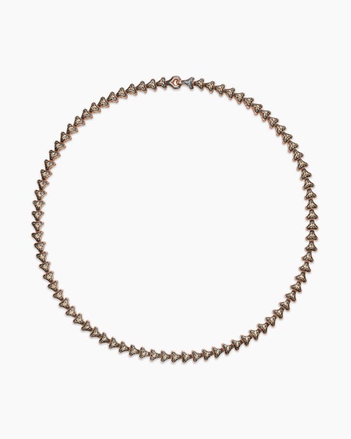 Mens Armory Necklace in 18K Rose Gold, 9.5mm