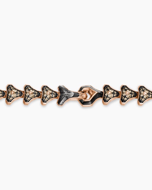 Mens Armory Necklace in 18K Rose Gold, 9.5mm