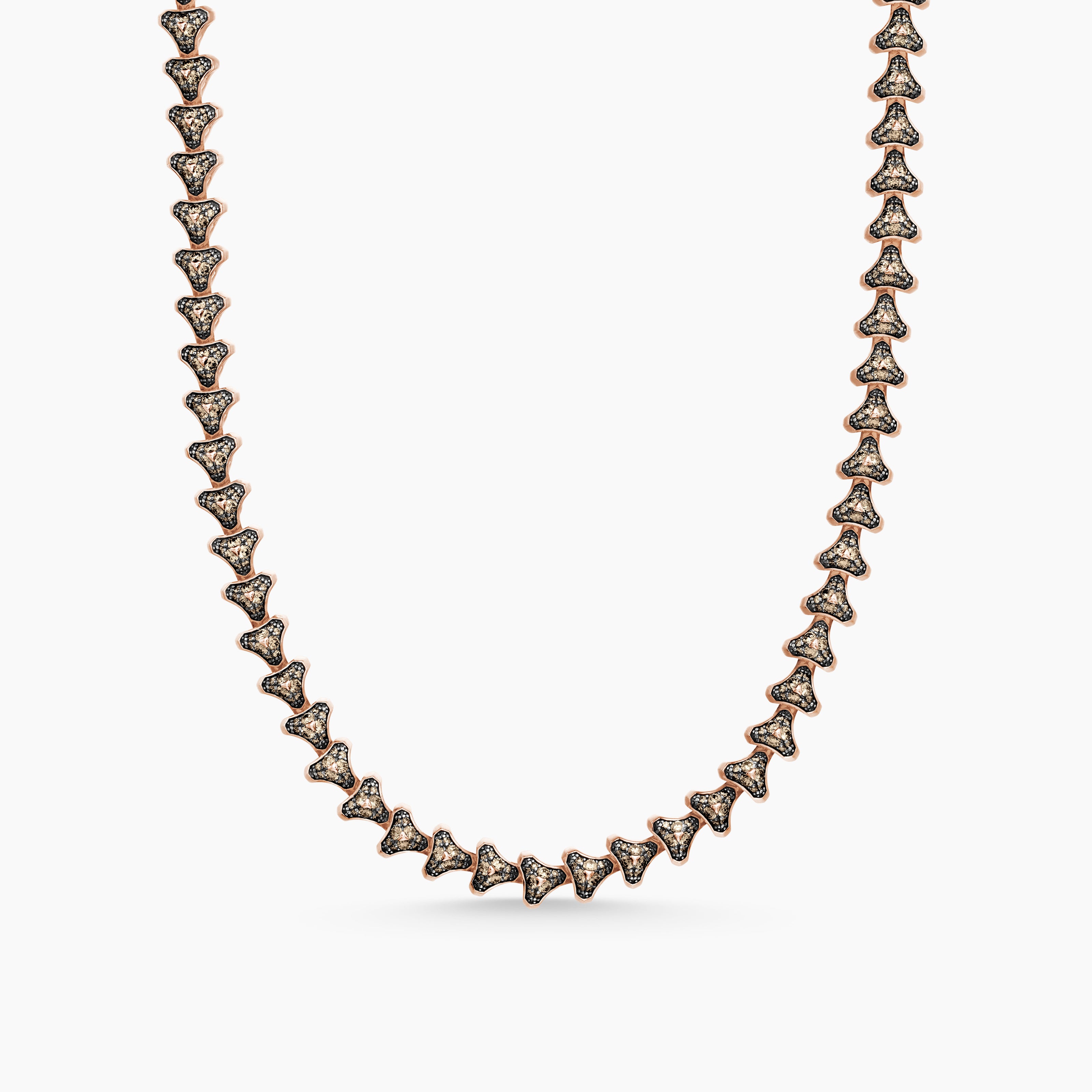 Mens Armory Necklace in 18K Rose Gold, 9.5mm