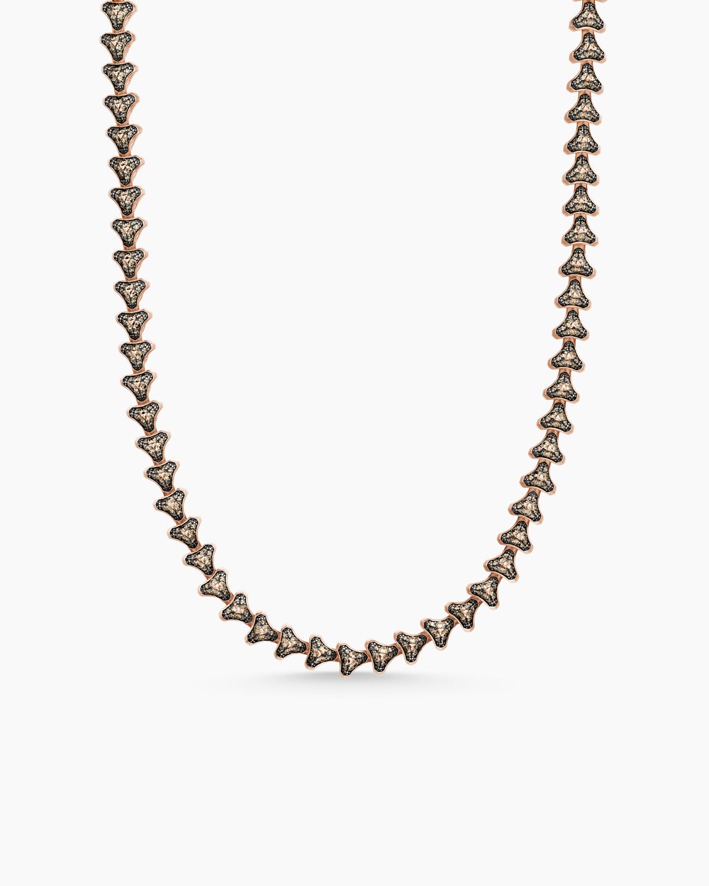 Mens Armory Necklace in 18K Rose Gold, 9.5mm