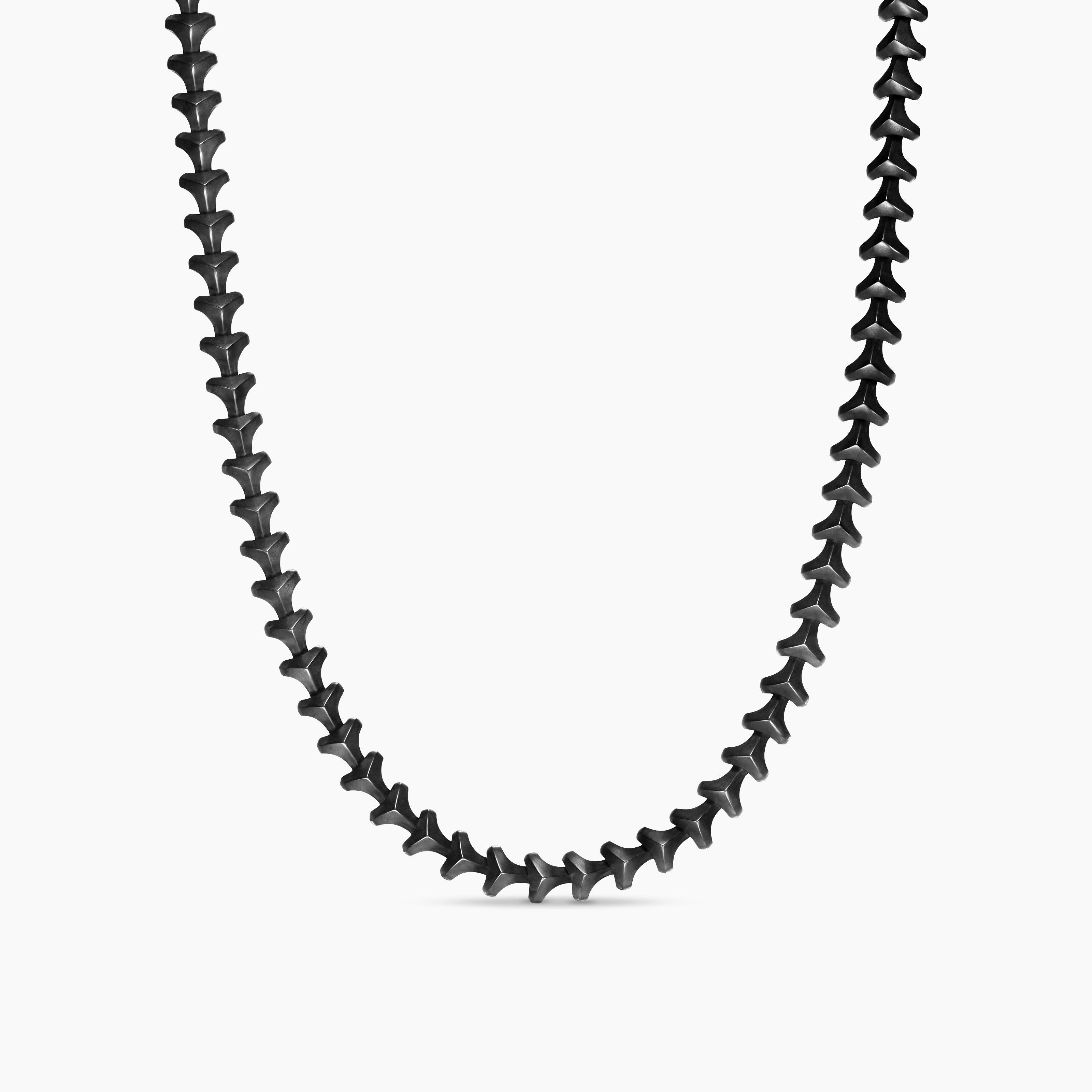 Mens Armory Necklace in Black Titanium, 9.5mm