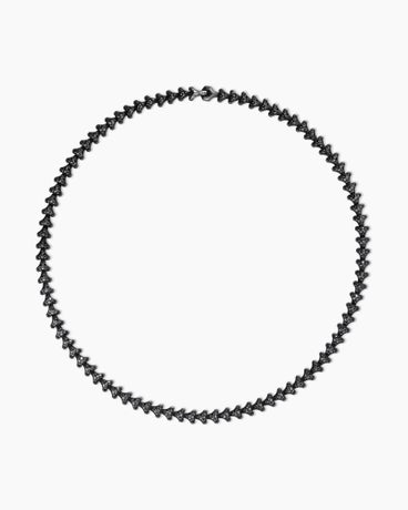 Armory® Necklace in Black Titanium with Black Diamonds