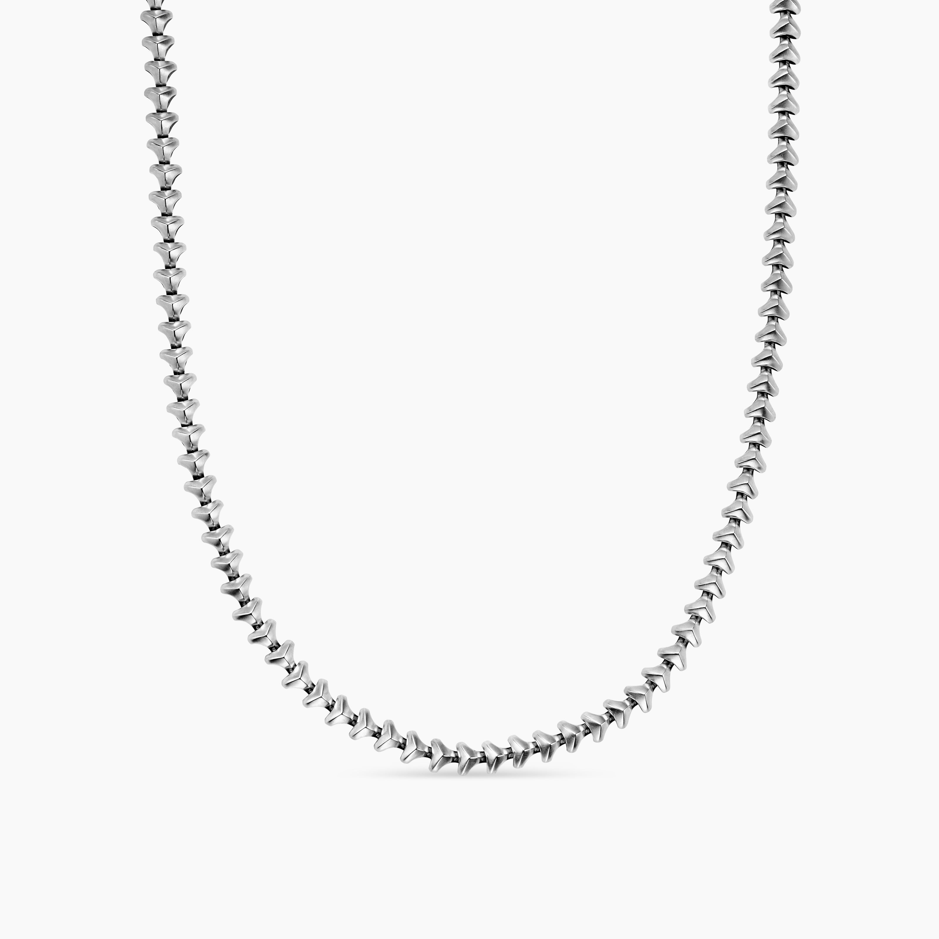 Mens Armory Necklace in Sterling Silver, 9.5mm
