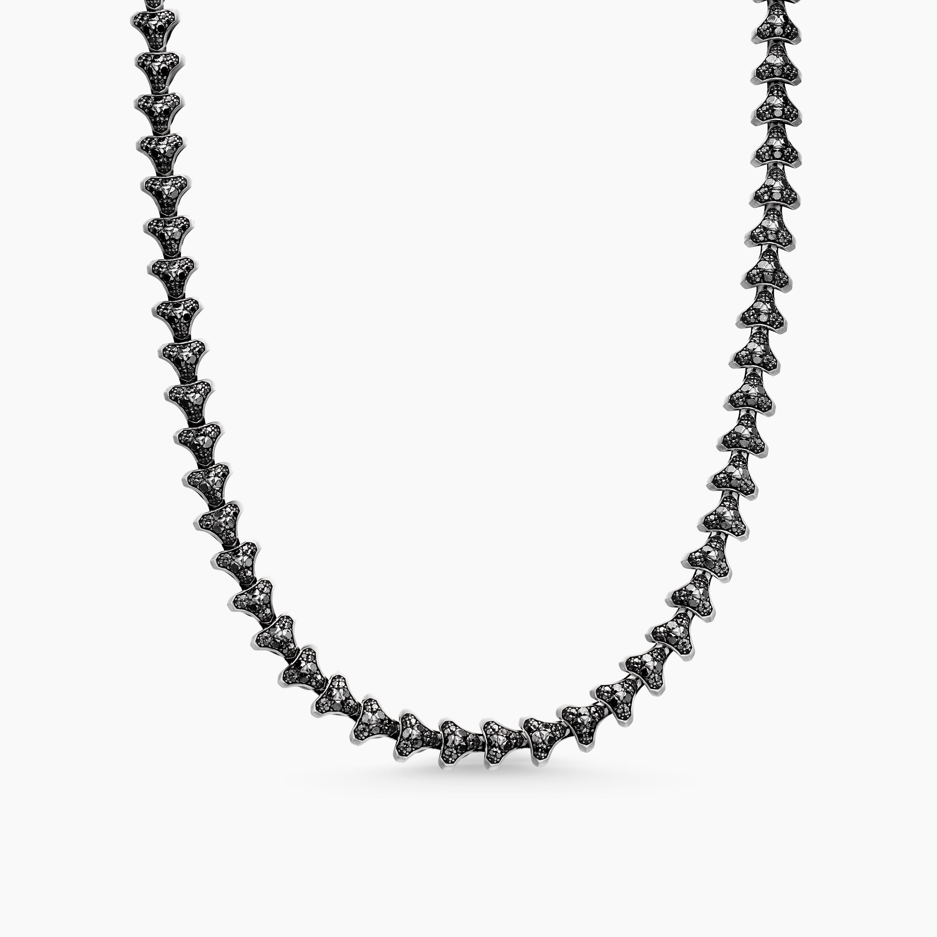 Mens Armory Necklace in Sterling Silver, 9.5mm