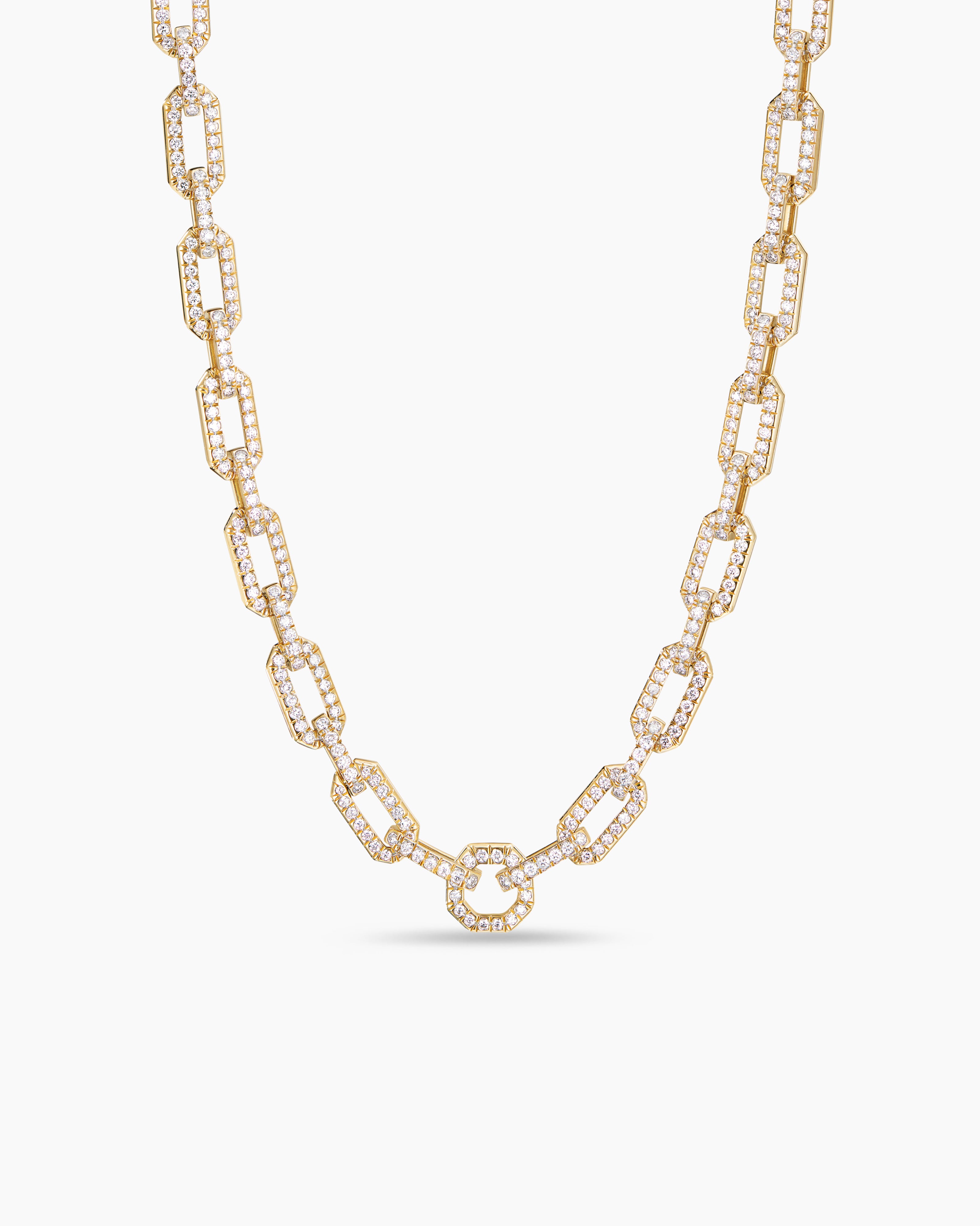 Coach Crystal Halo Pave Pendant Necklace, Gold at John Lewis & Partners