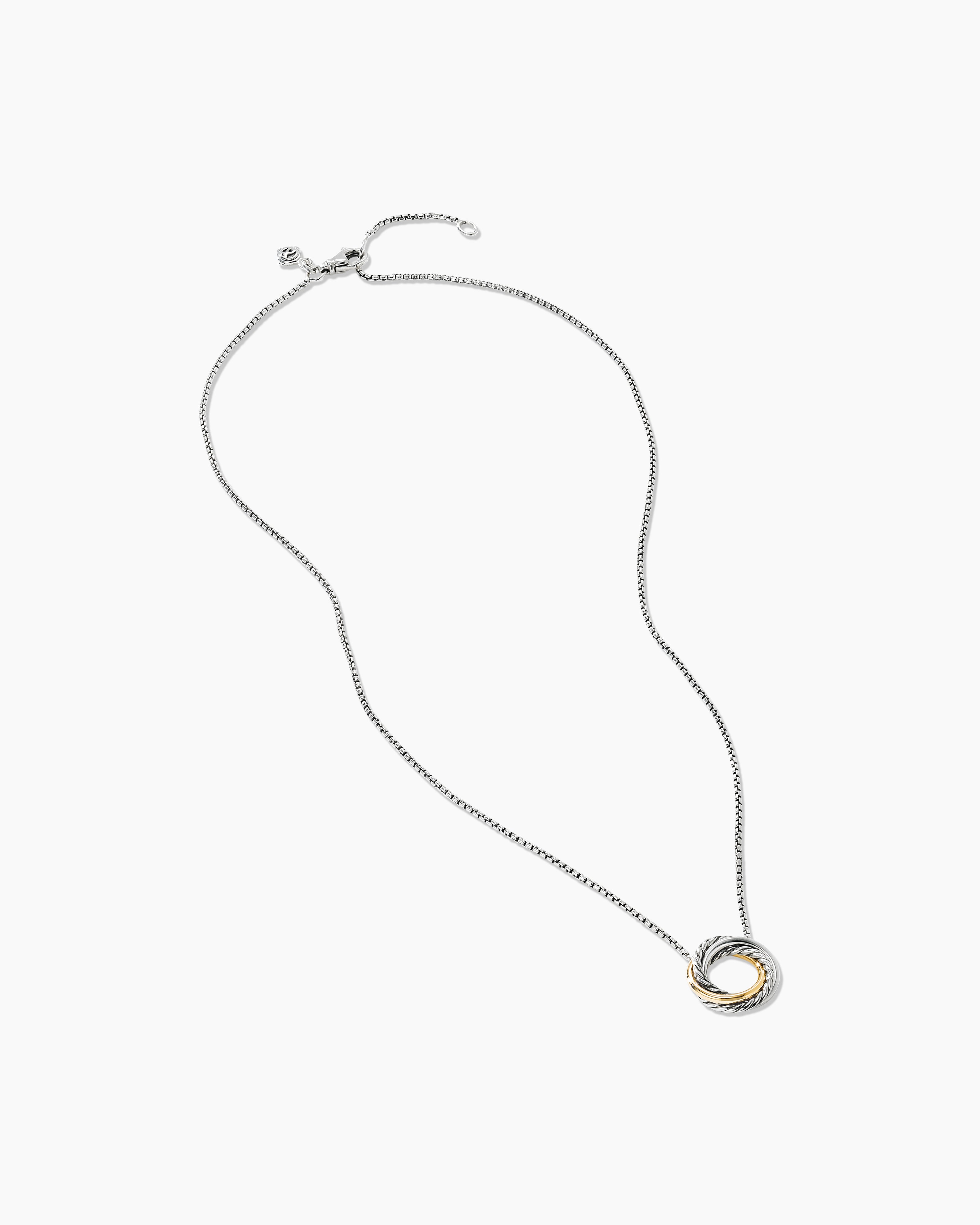 David Yurman Crossover Diamond Necklace in Sterling Silver 0.33 CTW |  myGemma | SG | Item #113780