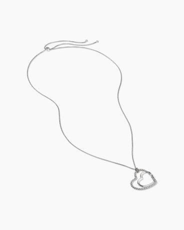 Continuance® Heart Necklace in Sterling Silver, 38mm